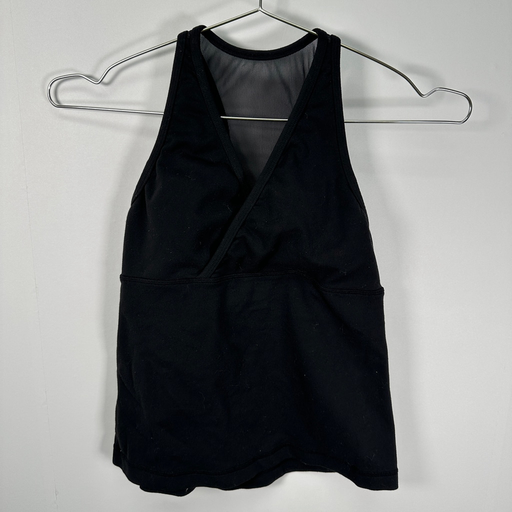 Lululemon Black Racer Back Tank with Light‎ Support Small